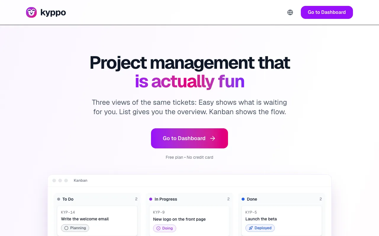 Slack message showing /kyppo ticket key lookup reply